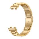 For Huawei Band 10 / 9 / 8 NFC xDfind Three Beads Quick Release Metal Watch Band(Gold) - 3