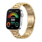For Huawei Watch Fit3 / Fit4 / Fit4 Pro xDfind Three Beads Quick Release Metal Watch Band(Gold) - 1