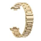 For Huawei Watch Fit3 / Fit4 / Fit4 Pro xDfind Three Beads Quick Release Metal Watch Band(Gold) - 2