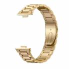 For Huawei Watch Fit3 / Fit4 / Fit4 Pro xDfind Three Beads Quick Release Metal Watch Band(Gold) - 3