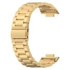 For Huawei Watch Fit 2 xDfind Three Beads Quick Release Metal Watch Band(Gold) - 2