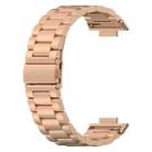 For Huawei Watch Fit 2 xDfind Three Beads Quick Release Metal Watch Band(Rose Gold) - 2