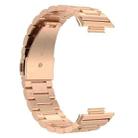 For Huawei Watch Fit 2 xDfind Three Beads Quick Release Metal Watch Band(Rose Gold) - 3