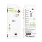 Borofone BM95 Excepcional 3.5mm Interface Universal Digital Wired Earphones with Microphone, Length: 1.2m(Silver) - 3