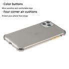 For iPhone 12 mini TPU Color Translucent Four-corner Airbag Shockproof Phone Protective case(Transparent Black) - 2