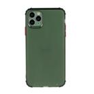 For iPhone 12 mini TPU Color Translucent Four-corner Airbag Shockproof Phone Protective case(Transparent Green) - 1