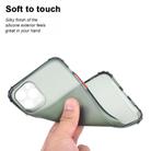 For iPhone 12 mini TPU Color Translucent Four-corner Airbag Shockproof Phone Protective case(Transparent Green) - 3