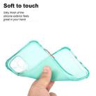 For iPhone 12 mini TPU Color Translucent Four-corner Airbag Shockproof Phone Protective case(Transparent Mint Green) - 3