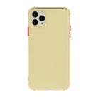 For iPhone 12 mini TPU Color Translucent Four-corner Airbag Shockproof Phone Protective case(Transparent Gold) - 1