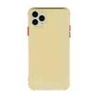 For iPhone 12 mini TPU Color Translucent Four-corner Airbag Shockproof Phone Protective case(Transparent Gold) - 1