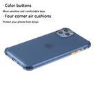 For iPhone 12 mini TPU Color Translucent Four-corner Airbag Shockproof Phone Protective case(Transparent Dark Blue) - 2