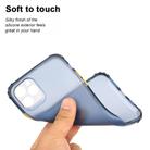 For iPhone 12 mini TPU Color Translucent Four-corner Airbag Shockproof Phone Protective case(Transparent Dark Blue) - 3