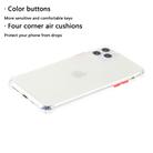 For iPhone 12 mini TPU Color Translucent Four-corner Airbag Shockproof Phone Protective case(Transparent White) - 1