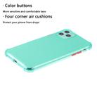 For iPhone 12 / 12 Pro TPU Color Translucent Four-corner Airbag Shockproof Phone Protective case(Transparent Mint Green) - 2