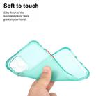 For iPhone 12 / 12 Pro TPU Color Translucent Four-corner Airbag Shockproof Phone Protective case(Transparent Mint Green) - 3