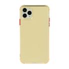 For iPhone 12 / 12 Pro TPU Color Translucent Four-corner Airbag Shockproof Phone Protective case(Transparent Gold) - 1