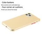 For iPhone 12 / 12 Pro TPU Color Translucent Four-corner Airbag Shockproof Phone Protective case(Transparent Gold) - 2