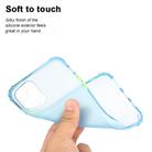 For iPhone 12 / 12 Pro TPU Color Translucent Four-corner Airbag Shockproof Phone Protective case(Transparent Blue) - 3