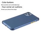 For iPhone 12 Pro Max TPU Color Translucent Four-corner Airbag Shockproof Phone Protective case(Transparent Dark Blue) - 2