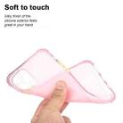 For iPhone 12 Pro Max TPU Color Translucent Four-corner Airbag Shockproof Phone Protective case(Transparent Pink) - 3