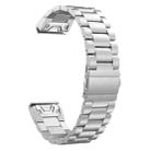 For Garmin Fenix 8/7X/6X/5X 26mm xDfind Three Beads Quick Release Metal Watch Band(Silver) - 3