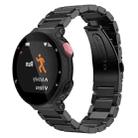 For Garmin Forerunner 220/735/735XT/230/235 xDfind Three Beads Quick Release Metal Watch Band(Black) - 1