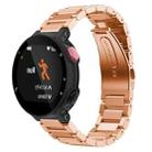 For Garmin Forerunner 220/735/735XT/230/235 xDfind Three Beads Quick Release Metal Watch Band(Rose Gold) - 1