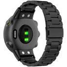 For Garmin Forerunner 45/45S/Swim2 xDfind Three Beads Quick Release Metal Watch Band(Black) - 2