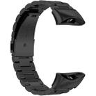 For Garmin Forerunner 45/45S/Swim2 xDfind Three Beads Quick Release Metal Watch Band(Black) - 3