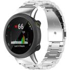 For Garmin Forerunner 45/45S/Swim2 xDfind Three Beads Quick Release Metal Watch Band(Silver) - 1