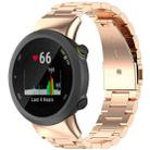 For Garmin Forerunner 45/45S/Swim2 xDfind Three Beads Quick Release Metal Watch Band(Rose Gold) - 1