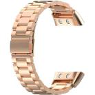 For Garmin Forerunner 45/45S/Swim2 xDfind Three Beads Quick Release Metal Watch Band(Rose Gold) - 2