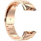 For Garmin Forerunner 45/45S/Swim2 xDfind Three Beads Quick Release Metal Watch Band(Rose Gold) - 3