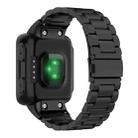 For Garmin Forerunner 35/30/35j xDfind Three Beads Quick Release Metal Watch Band(Black) - 2