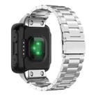 For Garmin Forerunner 35/30/35j xDfind Three Beads Quick Release Metal Watch Band(Silver) - 2