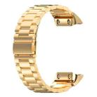 For Garmin Forerunner 35/30/35j xDfind Three Beads Quick Release Metal Watch Band(Gold) - 2