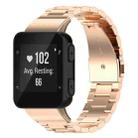 For Garmin Forerunner 35/30/35j xDfind Three Beads Quick Release Metal Watch Band(Rose Gold) - 1