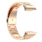 For Garmin Forerunner 35/30/35j xDfind Three Beads Quick Release Metal Watch Band(Rose Gold) - 3