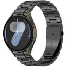 For Samsung Galaxy Watch 7 / FE / 6 / 5 / 4 xDfind Three Beads Quick Release Metal Watch Band(Black) - 1