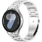 For Samsung Galaxy Watch 7 / FE / 6 / 5 / 4 xDfind Three Beads Quick Release Metal Watch Band(Silver) - 1