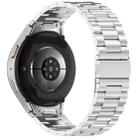 For Samsung Galaxy Watch 7 / FE / 6 / 5 / 4 xDfind Three Beads Quick Release Metal Watch Band(Silver) - 2