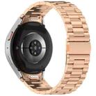 For Samsung Galaxy Watch 7 / FE / 6 / 5 / 4 xDfind Three Beads Quick Release Metal Watch Band(Rose Gold) - 2