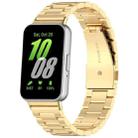 For Samsung Galaxy Fit3 xDfind Three Beads Quick Release Metal Watch Band(Gold) - 1