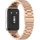 For Samsung Galaxy Fit3 xDfind Three Beads Quick Release Metal Watch Band(Rose Gold) - 2