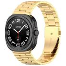 For Samsung Galaxy Watch Ultra 47mm xDfind Three Beads Quick Release Metal Watch Band(Gold) - 1