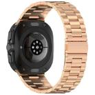 For Samsung Galaxy Watch Ultra 47mm xDfind Three Beads Quick Release Metal Watch Band(Rose Gold) - 2