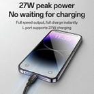 Yesido CA136L 27W USB-C / Type-C to 8 Pin & iWatch 2 in 1 Charging Cable, Length:1.2m(Black) - 4