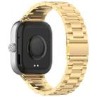 For Xiaomi Smart Band 9 Pro/8 Pro/Redmi Watch 5/4 xDfind Three Beads Quick Release Metal Watch Band(Gold) - 2