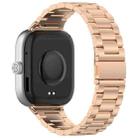 For Xiaomi Smart Band 9 Pro/8 Pro/Redmi Watch 5/4 xDfind Three Beads Quick Release Metal Watch Band(Rose Gold) - 2