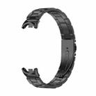For Xiaomi Smart Band 10 / 9 / 8 NFC xDfind Three Beads Quick Release Metal Watch Band(Black) - 2